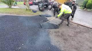 installation of new tarmac driveway FCD Driveways manchester