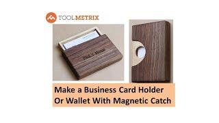 Make a DIY Wooden Business Card Holder or Wallet