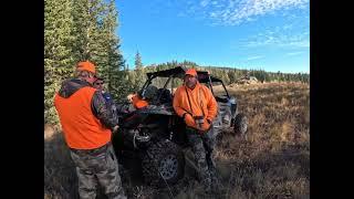 Elk Hunting Razor Ride Driving to Lone Cone Mountain by Groundhog Reservoir behind Dolores Colorado