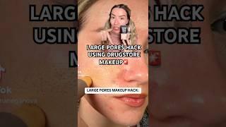 LARGE PORES MAKEUP HACK #makeuphacks #largepores