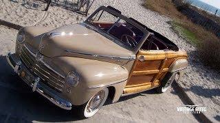 1947 Ford Super DeLuxe Sportsman Convertible Woody | Vintage Auto TV