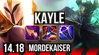 KAYLE vs MORDEKAISER (TOP) | 55k DMG | NA Diamond | 14.18