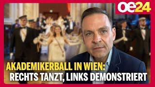 @geraldgrosz Akademikerball in Wien: Rechts tanzt, Links demonstriert