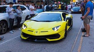 CRAZIEST SUPERCARS in ACTION at Exotics on Las Olas | Revs, Accelerations, Burnouts, and LOUD SOUNDS