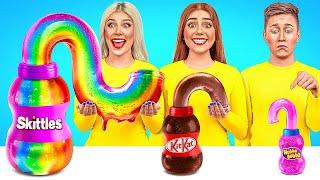 Velký, Střední a Malý Talířová Výzva | Fantastické Potravinové Hacky Multi DO Smile
