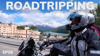 Roadtripping by Motorcycle Through Swiss History - Julier Pass to St. Moritz | EP08 | Endless Alps