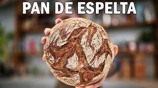 ¡Hice pan con la harina más antigua del mundo! | Pan de Espelta con Masa Madre - Receta Paso a Paso