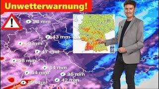 Alarmstufe ROT - Unwetterwarnungen aktiv. Diese Regionen sind betroffen. Hochwasser, Erdrutsche.