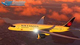 B787-8 Air Canada | 4K ULTRA SETTINGS | Vancouver  Amsterdam | MSFS