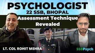 22 SSB Board, Psychologist | Lt. Col Rohit Mehra Interaction with SSBPsych