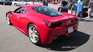 Ferrari 458 Italia LOUD start-up & flat-out acceleration