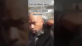 Ye says he supports Donald Trump and his run for presidency in 2024. #kanyewest #donaldtrump #yeezy