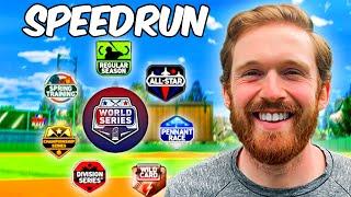 Spring Training To World Series Speedrun (World Record)