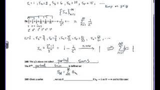 Calculus 2 - 11.2 Infinite Series (Part 1 of 2)