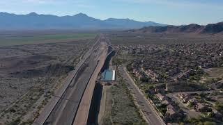 Drone Flyover of the South Mountain Freeway in Ahwatukee - December 2018