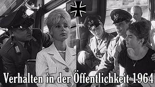 Verhalten in der Öffentlichkeit + Feldjägerkontrolle 1964 - Bundeswehr Satire Militär - Kalter Kireg