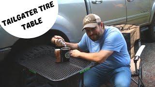 Tailgate Tire Table - One Of A Kind Portable Camp Table