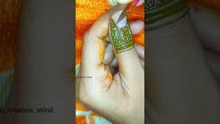 Henna designs for thumb. #mehndi #art #youtubeshorts #henna #shorts