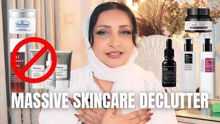 MASSIVE SKINCARE DECLUTTER | HOARDING NEEDS TO STOP | #simsquad