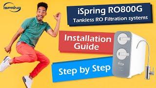 How to Install iSpring RO800 Series Tankless RO Under Sink Water Filter | DIY Installation
