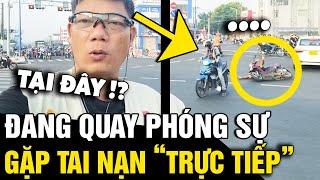 Đang quay clip về tình trạng GIAO THÔNG, phóng viên ghi được khoảnh khắc THỰC TẾ | Tin Nhanh 3 Phút