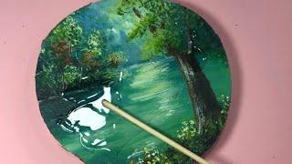 Acrylic Painting with Resin Step by Step/ Easy Tutorial Professional and Creative Finish