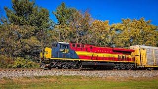 CSX Heritage Locomotives Roaring Through and Other Fast CSX Freight Trains