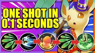 This easy to learn LEAFEON Combo ONE SHOTS any Pokemon instantly | Pokemon Unite