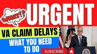 MUST WATCH VA Disability Compensation Claim Delay! What you can do to check status-get it moving!!