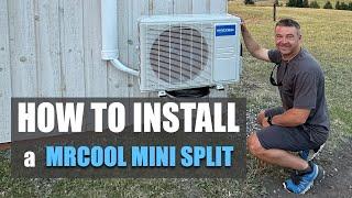 How to install a MrCool Mini Split from Start to Finish | Complete Walk through!