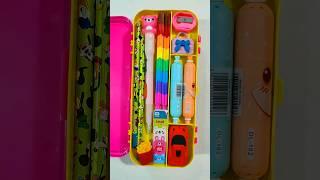 Ultimate Pencil Case With filling Stationery, Geometry Box #filling #stationery #pencilcase #shorts