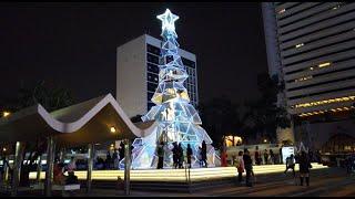 【4K】Walk at Central - Hong Kong | Christmas Time 2019