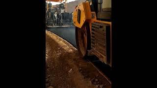 Asphalt road construction process- Good tools and machinery make work easy