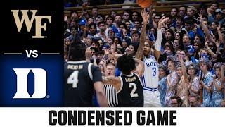 Wake Forest vs. Duke Condensed Game | 2024-25 ACC Men’s Basketball