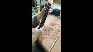 Rick Hayes Instruments - Shaping the Neck