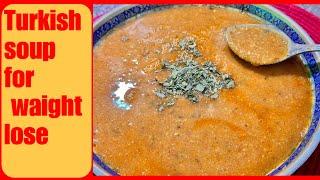 Turkish red lentil soup recipe by tasty food with maryam | waight lose soup recipe