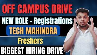 Biggest Hirings ! Tech Mahindra , Genpact | OFF Campus Drive For 2025, 2024 Batch Hiring | Fresher