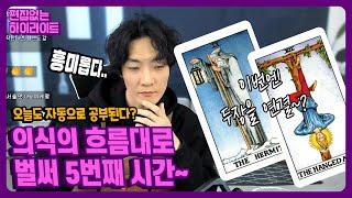 오늘의 의식은 은둔자에서 매달린남자로 흘러갔네요