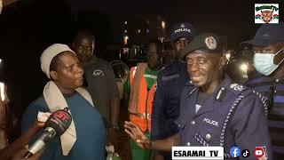 a lady was trying to challenge commissioner King Colley with words at sukuta jabang traffic light