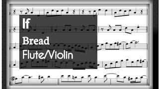 If Bread Flute Violin Sheet Music Backing Track Play Along Partitura