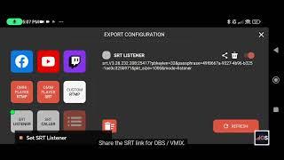 Omnistream SRT - VMIX + OBS