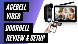 ACEBELL WiFi Video Door Doorbell Intercom System with 7'' Touch Screen Monitor - Review & Setup