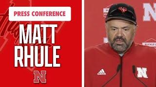 Nebraska Football Head Coach Matt Rhule meets with the media on Thursday I HuskerOnline I GBR