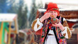 The Unique Food of the Highlanders in the Carpathian Mountain Village