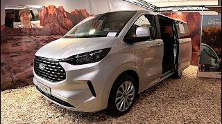 Ford Tourneo Custom Titanium 4x4 Trail family mini van bus 8-seater walkaround + interior V1856