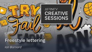 Lettering in Affinity Designer using Ian Barnard’s Freestyler Brush Pack