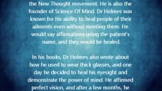 Dr Ernest Holmes 102: Health Begins With Spiritual Mind Treatment