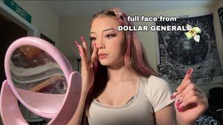 Full face of Dollar General make up ￼