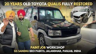 20 Year Old TOYOTA QUALIS RESTORED | FULL CAR PAINT JOB WORKSHOP | JALANDHAR, PUNJAB, INDIA