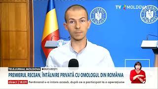 Dorin Recean, premierul Republicii Moldova, vizită la Bucureşti